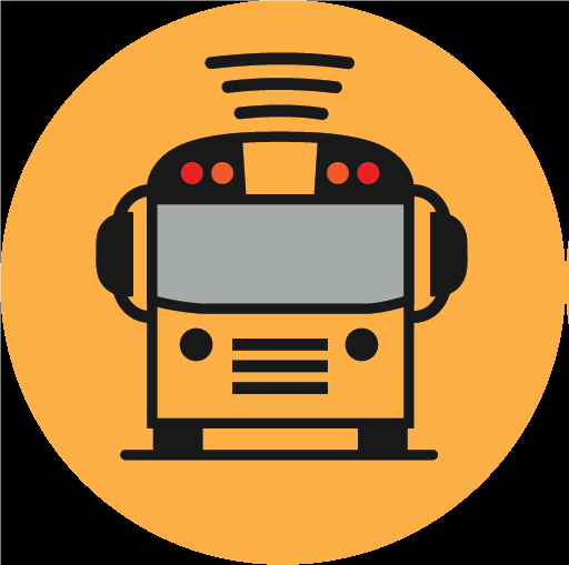  Picture of the front of a yellow school bus